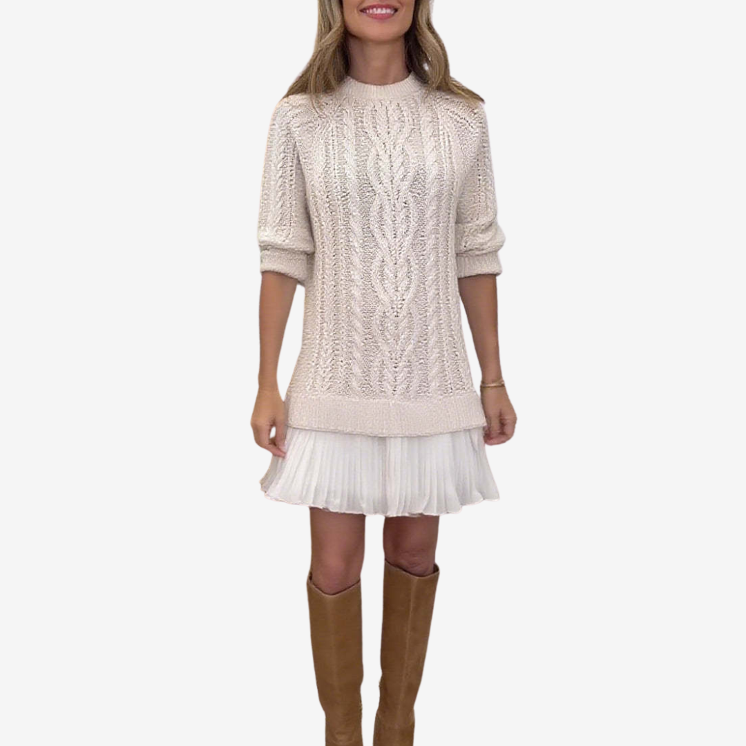 Maison Argent™ |  Robe Pull en Maille