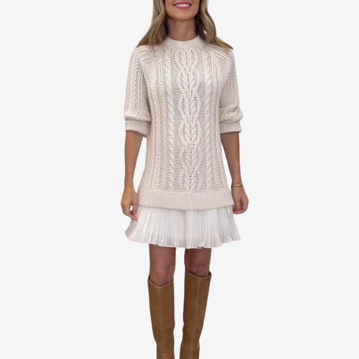 Maison Argent™ |  Robe Pull en Maille