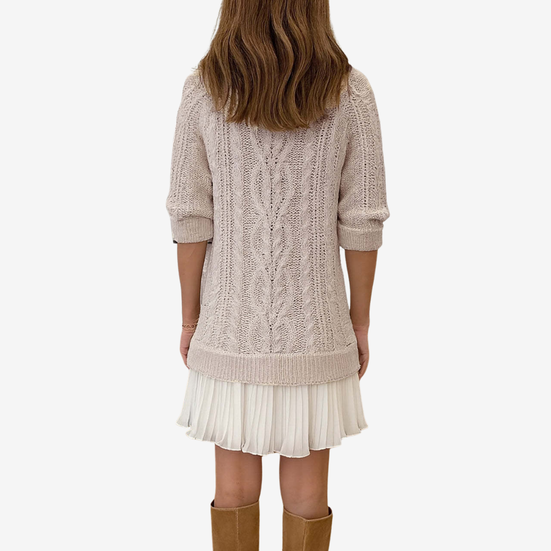 Maison Argent™ |  Robe Pull en Maille
