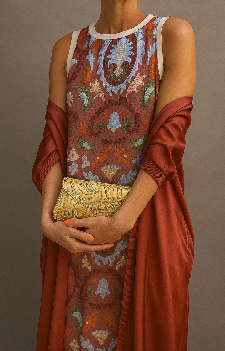 Isabella™ | Robe de Soirée Élégante avec Étole