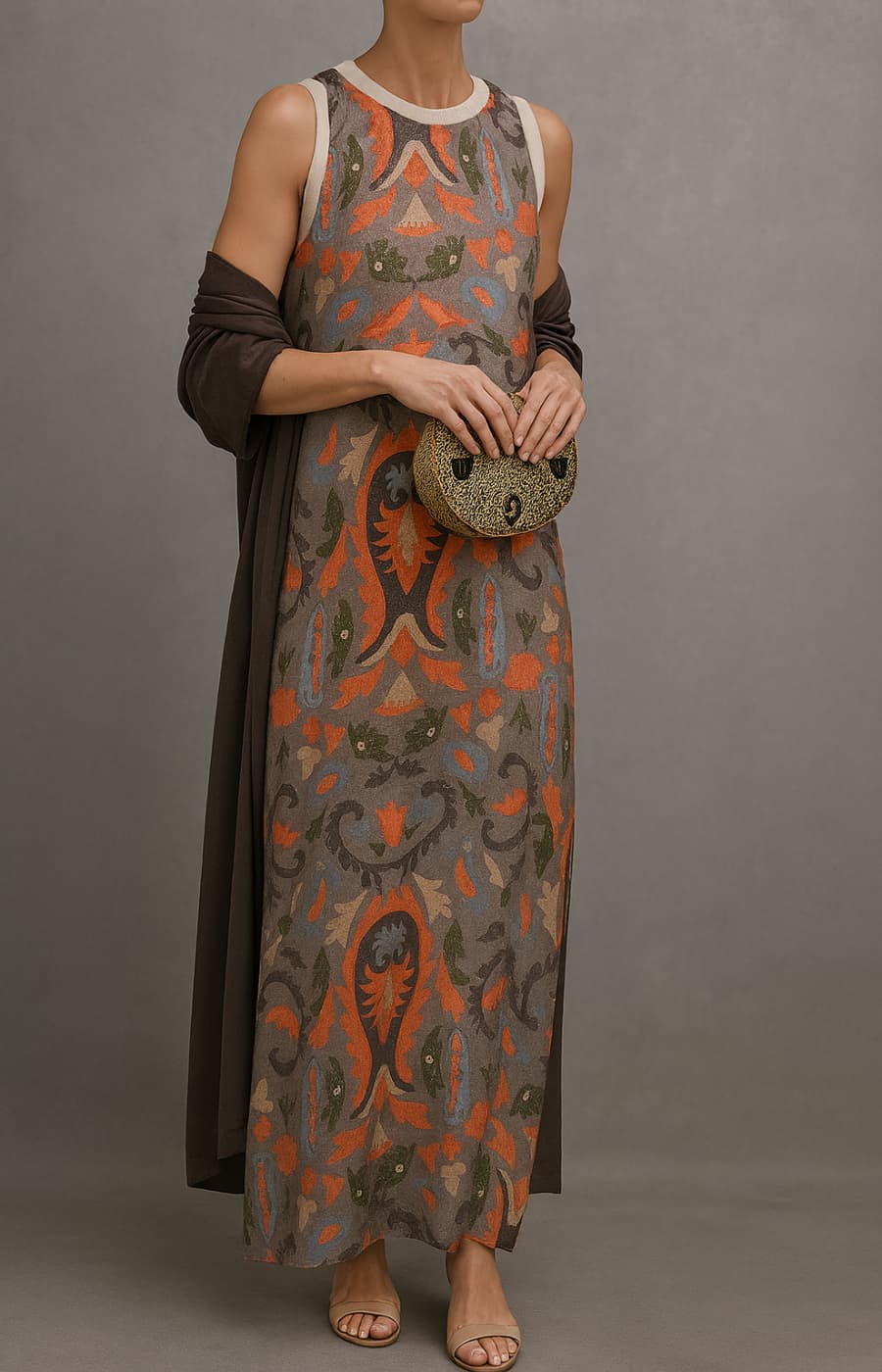 Isabella™ | Robe de Soirée Élégante avec Étole