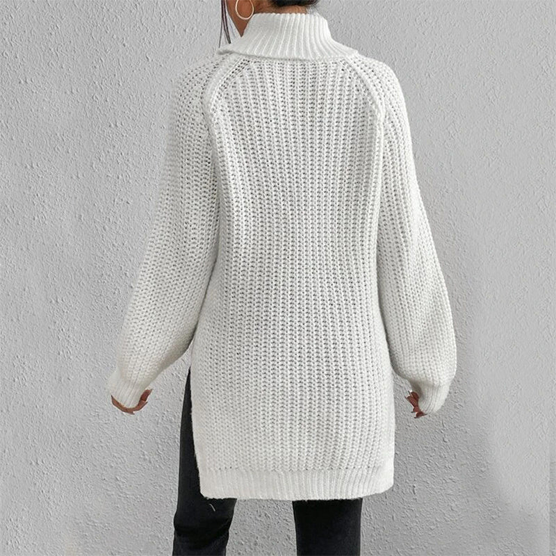 Éloïse™ | Pull Col Roulé Fendu