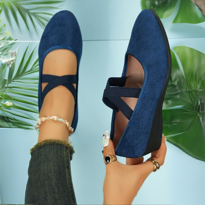 Éliane – Chaussures compensées fermées et confortables