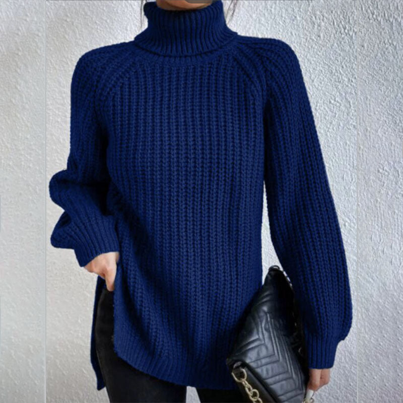 Éloïse™ | Pull Col Roulé Fendu