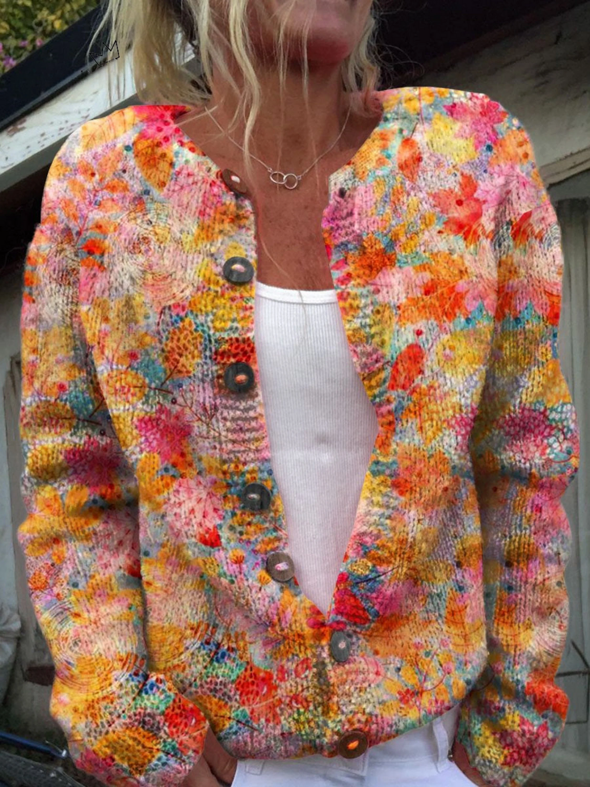 Margot™ | Cardigan Fleuri Décontracté