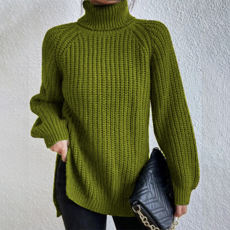 Éloïse™ | Pull Col Roulé Fendu