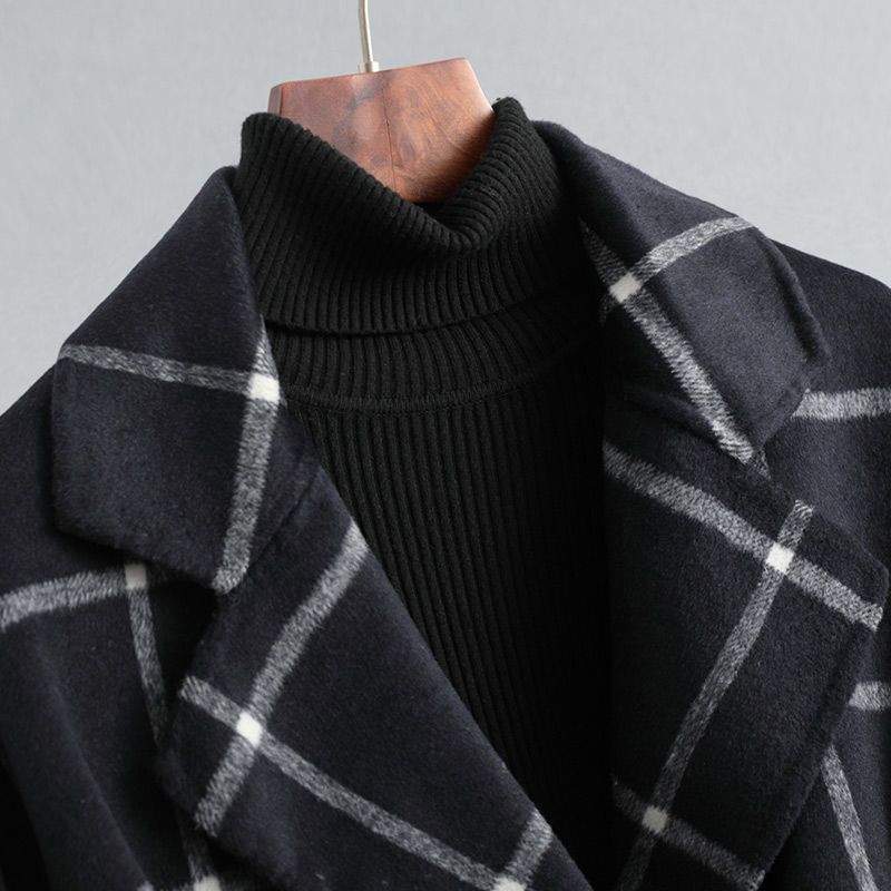 Valeria | Manteau élégant en laine à carreaux