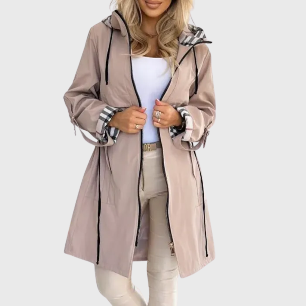 Maison Argent | Trench élégant contemporaine pour la mi-saison