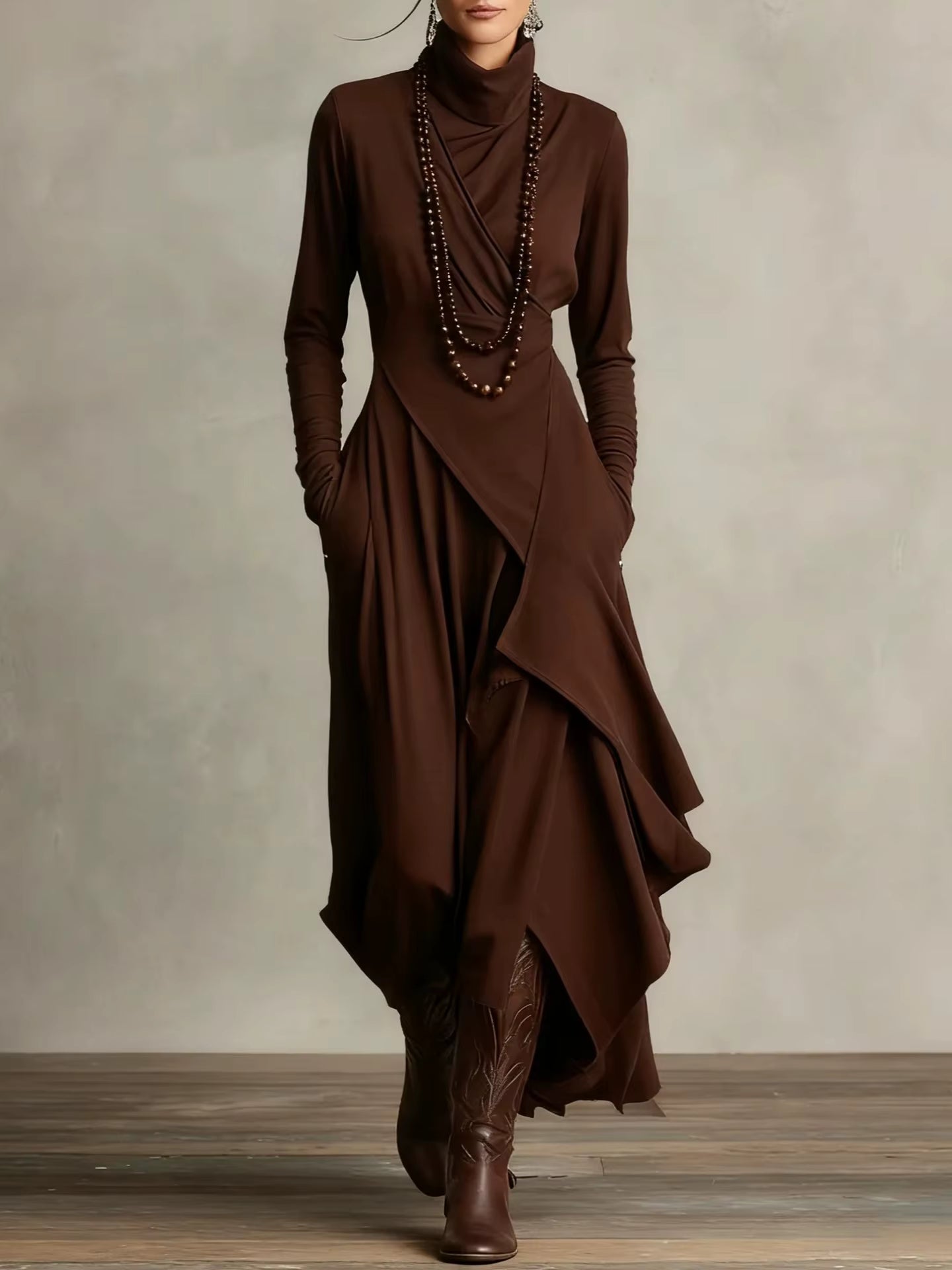LARISSA | Robe Asymétrique de Haute Qualité