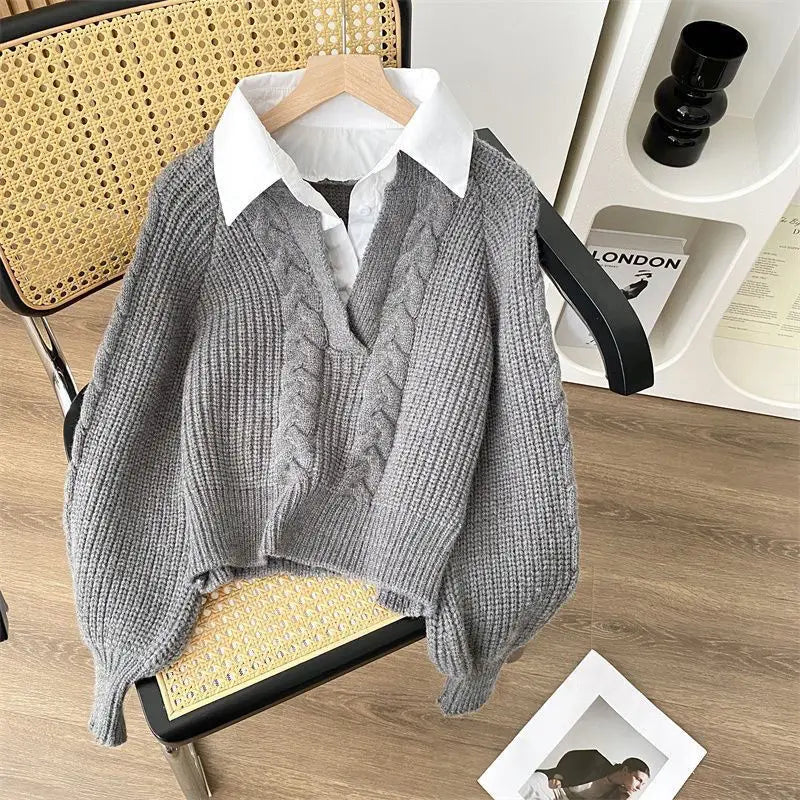 Clémence™ | Pull Rétro Duo Cocon