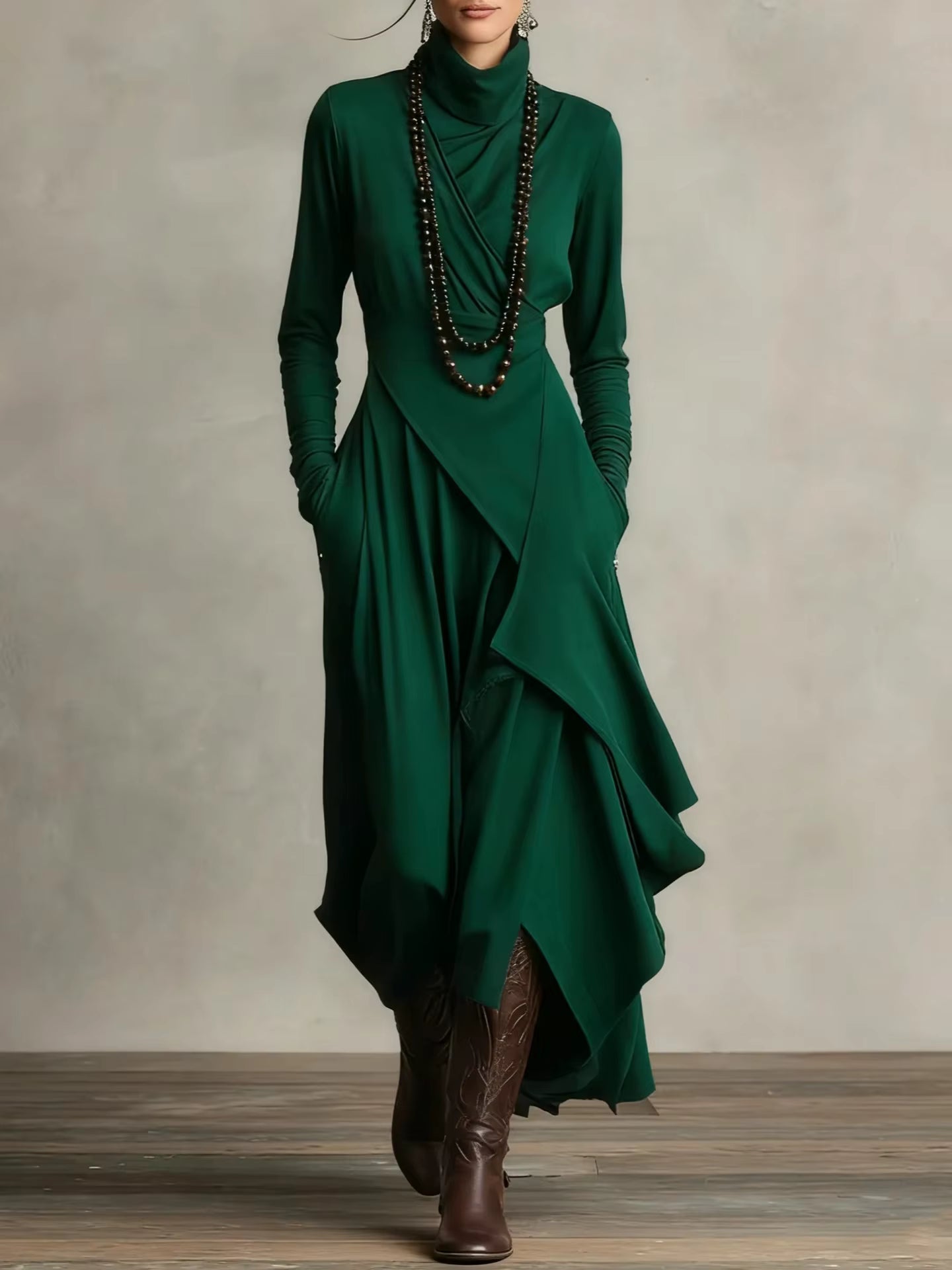 LARISSA | Robe Asymétrique de Haute Qualité