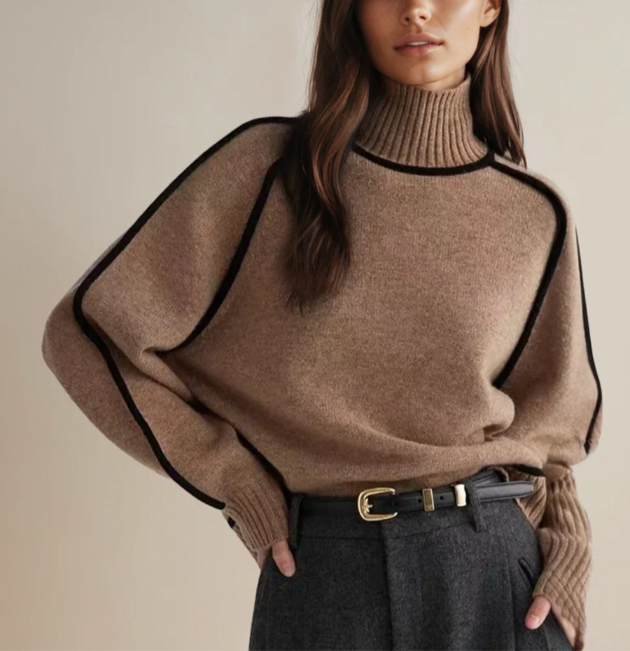 Maison Argent™ | Pull Col Roulé Essentiel