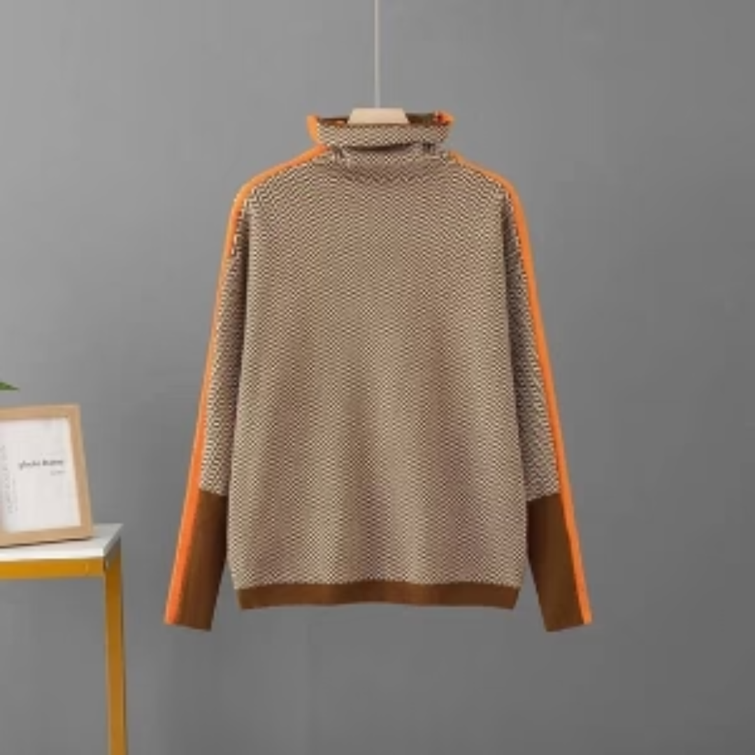 Thaïsanne | Graphic Turtleneck Sweater
