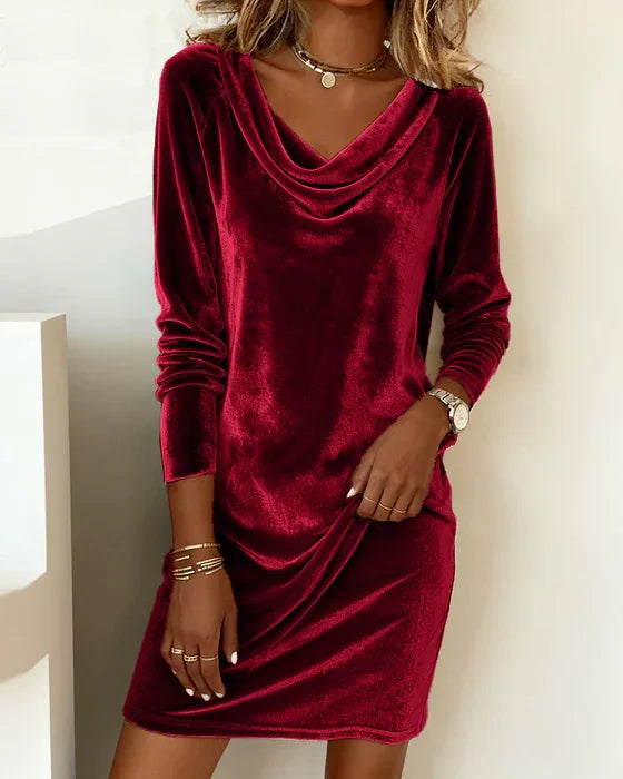Lunori™ | Robe en velours Frosina