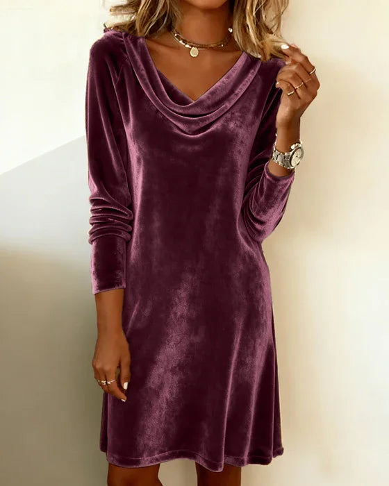 Lunori™ | Robe en velours Frosina