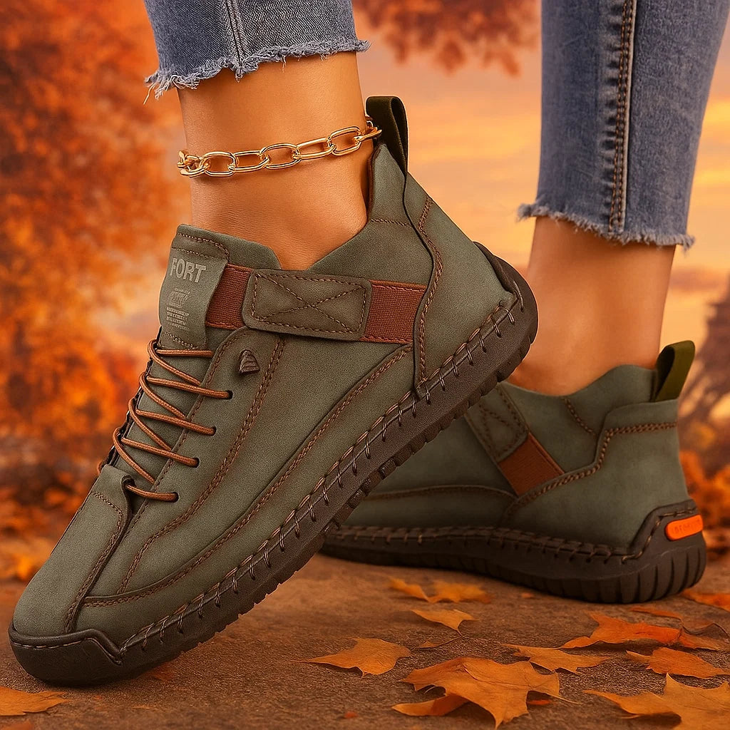 Mia™ | Baskets Confort Orthopédique Vert foncé