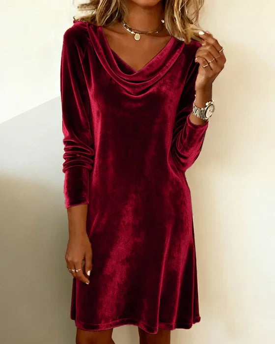 Lunori™ | Robe en velours Frosina