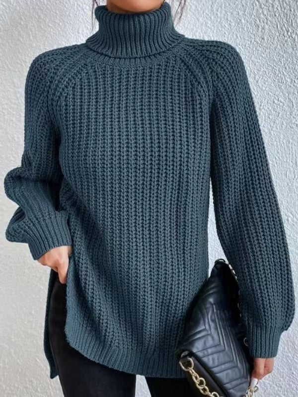 Éloïse™ | Pull Col Roulé Fendu