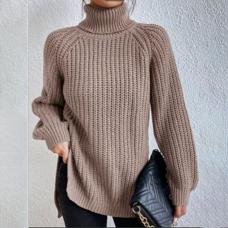 Éloïse™ | Pull Col Roulé Fendu