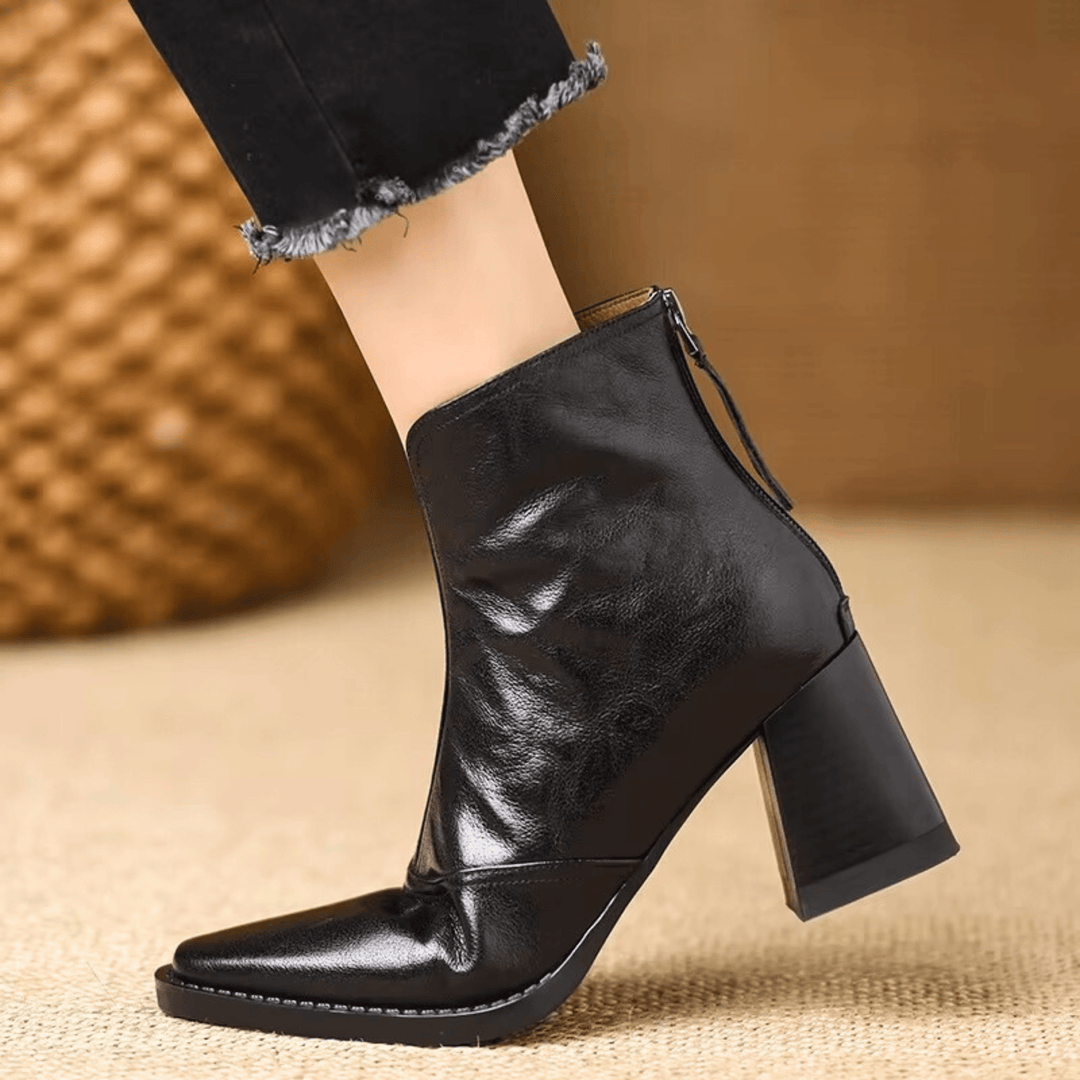 Claudia | Bottines de luxe à talon moyen