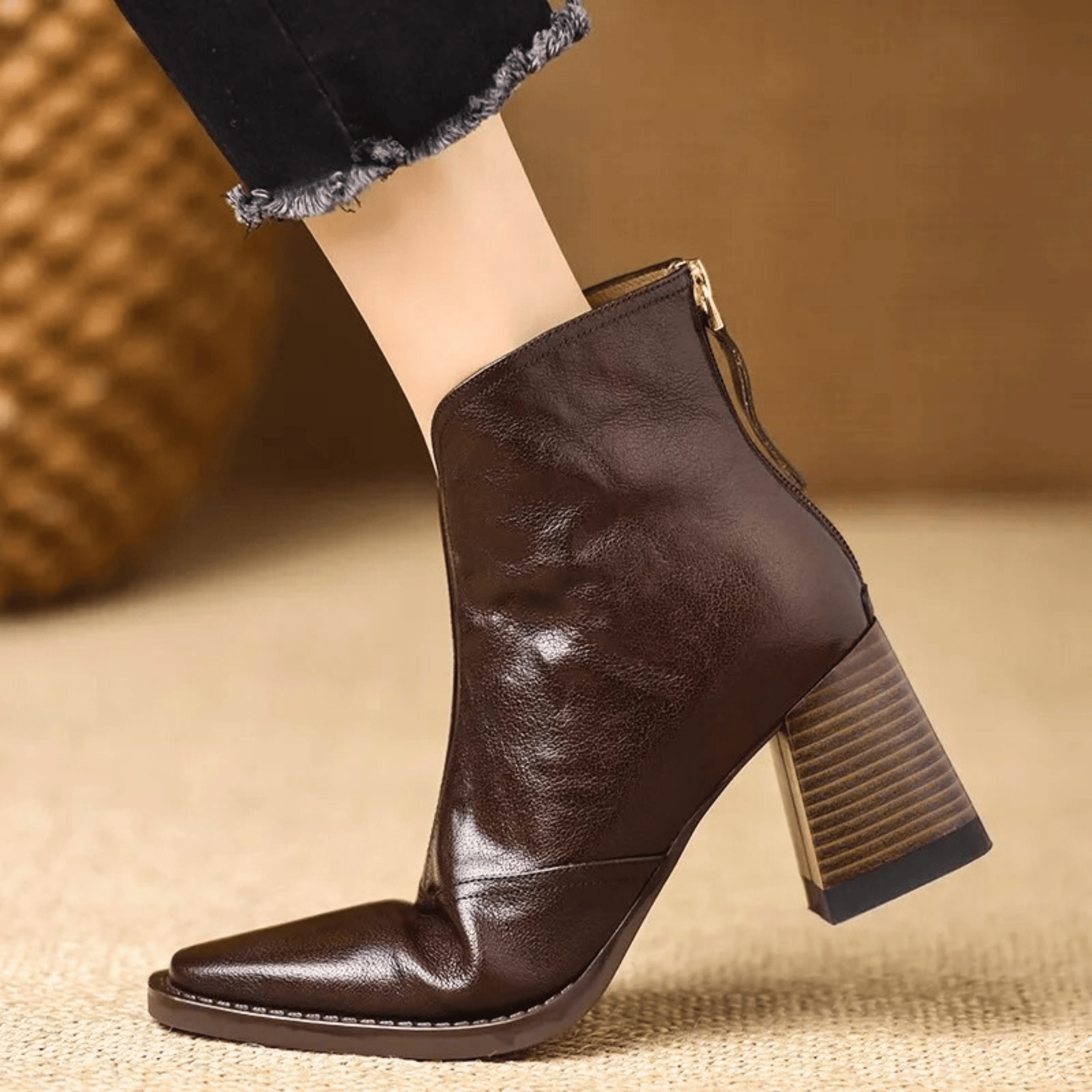 Claudia | Bottines de luxe à talon moyen